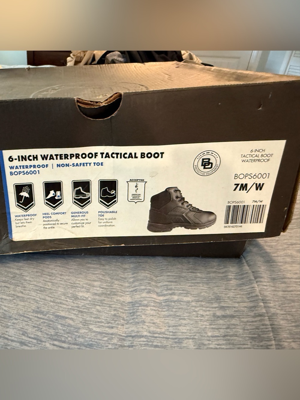 Black Diamond 6-Inch Waterproof Tactical Boot - Black